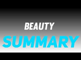 NCERT 6TH CLASS ENGLISH SUMMARY POEM BEAUTY